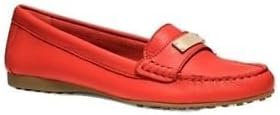 Coach Women's Fredrica Pebbled Leather Loafer,True Red,7 M US
