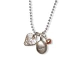 Three Charm LOVE Necklace