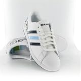 Adidas Lin Derby Logo Mens Whiteindigo 9 Uk