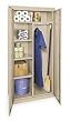 Storelogic 1UFA5 Unassembled Combo Cabinet, H 72, W 36, Sand