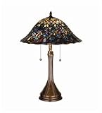 22 Inch H Tiffany Peacock Feather Table Lamp Table Lamps
