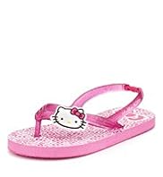 Hello Kitty Toe Post Bow Print Eva Flip-Flops