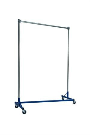 Quality Fabricators Heavy Duty Garment Z-Rack : Single Rail - 5' Base x 7' Up...