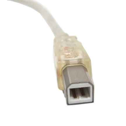 SF Cable, 3ft USB 2.0 Cable Type A Male to Type B Male w/LED, White On Sale