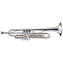 King 2055DZ Dizzy Gillespie Silver Flair Series Bb Trumpet, Silver Regular Bell