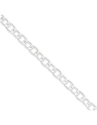 Sterling Silver 6.25mm Fancy Rolo Chain QFC49-8"
