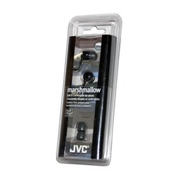 JVC HA-FX35-B Soft Marshmallow Stereo Headphones (Black)