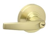 Schlage ND12D-606 Satin Brass Exit Lock Athens Lever