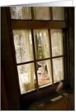 welcome home-window-antique-oil lamp Card