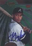 George Lombard, Atlanta Braves, 1998 Bowman Best Fusion Die Cast Autographed Card