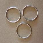 Steel Key Rings Split Rings 28mm - 50 pieces