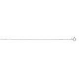 Platinum 1.2mm Flat Cable Chain Necklace - 18 Inch
