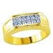 0.90 Carat G/VS2 Princess Certified Diamond Anniversary Ring in 18ct Solid Yellow Gold