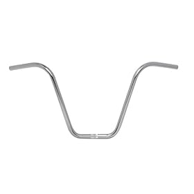 Nirve Straight Ape Hanger Cruiser Bicycle Handlebar (Chrome, 26-Inch)