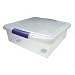 Iris Square Plastic Container Box - 28 qt - Single - SS-SQ (Clear) (6.25"H x 18"W x 18.75"D)