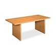 Basyx Products - Table Top, Rectangular, 72"x36"x1-1/8", Bourbon Cherry - Sold as 1 EA - Rectangular table features 1-1/8" thick top, 2" drop edge and radius corners. High-pressure laminate top resists scratches and spills. 1-1/2" thick curved base can be reversed. Base has adjustable floor leveling glides. Tabletop and base are sold separately.