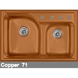 CorStone Avondale Advantage 3.2 Double Bowl Kitchen Sink with Two Faucet Holes 24-2-71