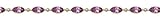 10k Yellow Gold Marquise Amethyst and Diamond Bracelet