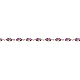 10k Yellow Gold Marquise Amethyst and Diamond Bracelet by Amazon.com Collection