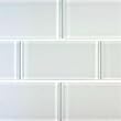 Reflections Subway Glass Tile 3x6" Clear Natural White Glacier (min order 48SF)