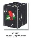 Cage Cover - Black W/red Parrot (fits #121, 122, 123, 125 Cages)