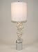 Contemporary Free Form Clear Lucite Table Lamps