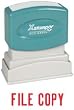 Xstamper(R) One-Color Title Stamp, Pre-Inked, "File", Red