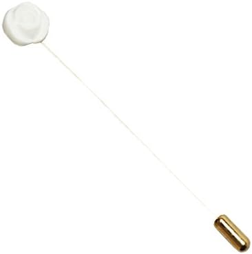 White Flower Men's Lapel Button Pin by The Detailed Male