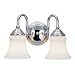 Sea Gull Lighting 40021-05 Darien Two-Light Vanity, Chrome Finish with Etched Opal Glass