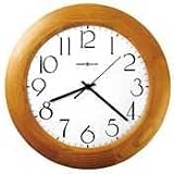 Santa Fe Wall Clock, 12-3/4 diameter x 1-1/2d, Champagne Oak Finish Case