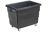 Black Recycled Plastic Box Truck 10 Bushel 500 Lb. Capacity