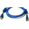 28AWG High Speed HDMI Cable w/Ferrite Cores, Blue (6 feet)