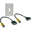 Tripp Lite EZB-DVIX-2 Easy Pull Type-B Kit w/ DVI-D Single Link M/F & Wallplate