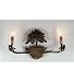 LAMPS BEAUTIFUL Rustic Lodge Oak Tree Two Light Wall Sconce by Meyda Tiffany--Excellent customer service--see our feedback.