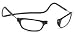 Clic Reading Glasses - Long - Black Magnetic Eyewear, +1.50