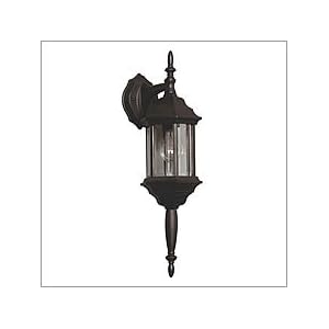 Kenroy Home 16266BL Custom Fit 5-In-1 1-Light Wall Lantern, Black by 