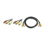 Composite Video Cable With Audio, RCA Plugs, 25 Feet