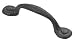 Hickory Hardware P3001-BI 3-Inch Refined Rustic Pull, Black Iron