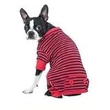 3 PACK STRIPED PAJAMAS, Color: RED; Size: SMALL