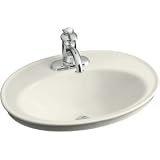 Bathroom Sink Drop In Self Rimming by Kohler - K-2075-8 in Biscuit