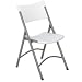 National Public Seating 600 Series Steel Frame Blow Molded Resin Plastic Seat and Back Folding Chair with Double Brace, 300 lbs Capacity, Speckled Gray/Gray (Carton of 4)