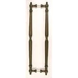 18 CTC Back To Back Passage Door Pull - Patine Rouge