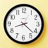 HOWARD MILLER CLOCK CO. Gallery Wall Clock, 16in, Black, 1 AA Battery