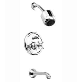 JADO NCL COMP CROSS PB TUB/SHOWER SET-PC