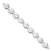 Sterling Silver 9inch Fancy Polished Anklet - 9 inch
