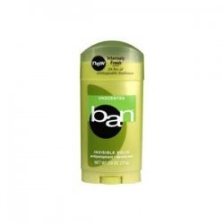 Unscented Invisible Solid Antiperspirant Deodorant by Ban, 2.6 Ounce