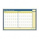 House of Doolittle 6663 House of Doolittle 60-Day Wall Planner, Laminated, 40 x 26, BE/White/YW/Silver