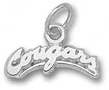 Washington State Cougars Solid Sterling Silver ''COUGARS'' 1/4'' Pendant