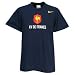 France Rugby Tournament T-Shirt - Obsidian/Pimento
