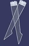 Dollhouse Miniature White Fishnet Stockings for Display